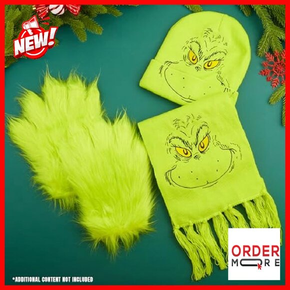 Winter Fleece Hat Scarf Gloves Set, Cozy 3-Piece Holiday Accessories - Picture 3 of 8